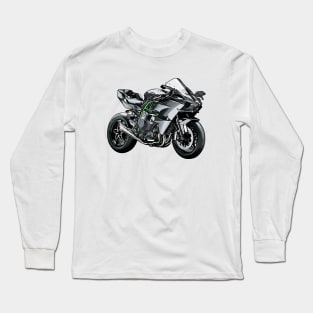 H2R Bike Illustration Long Sleeve T-Shirt